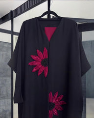 7 Beautiful Color Options Premium Quality Zoom / Nida Blend Fabric Hand Work Abaya With Dupatta