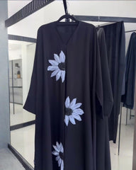 7 Beautiful Color Options Premium Quality Zoom / Nida Blend Fabric Hand Work Abaya With Dupatta