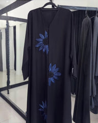 7 Beautiful Color Options Premium Quality Zoom / Nida Blend Fabric Hand Work Abaya With Dupatta