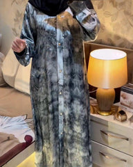 Premium Elegant Color Qatri Nida Farbic Hand Work Abaya With Dupatta